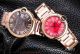 V6 Factory Ballon Bleu De Cartier Red Dial Rose Gold Band Automatic Couple Watch (5)_th.jpg